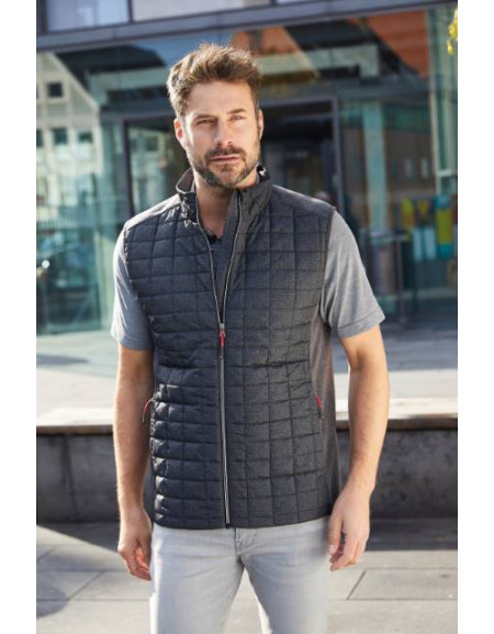 Vestă hibridă tricotată pentru bărbați